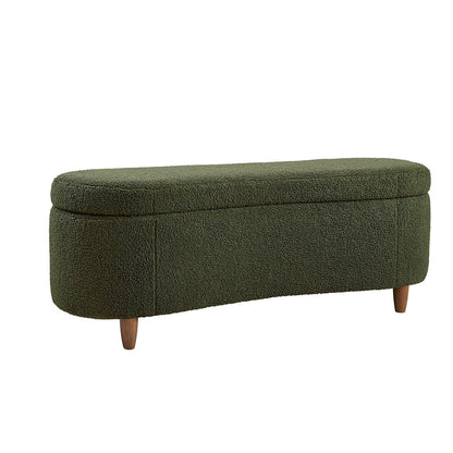 Banc d'appoint de rangement incurvé INK IVY Bailey style boucle
