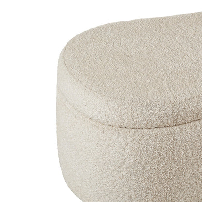 Banc d'appoint de rangement incurvé INK IVY Bailey style boucle