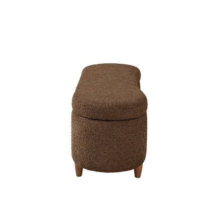 Banc d'appoint de rangement incurvé INK IVY Bailey style boucle