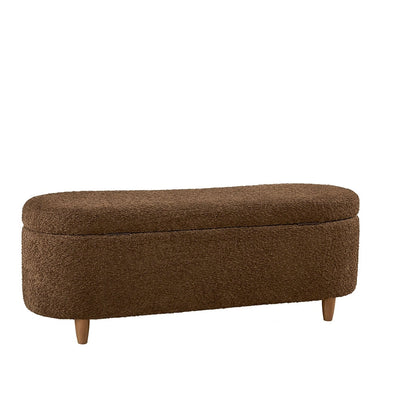 Banc d'appoint de rangement incurvé INK IVY Bailey style boucle