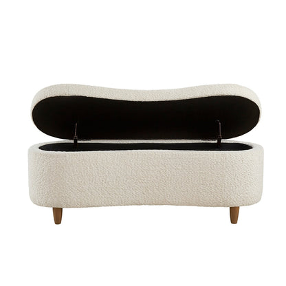 Banc d'appoint de rangement incurvé INK IVY Bailey style boucle