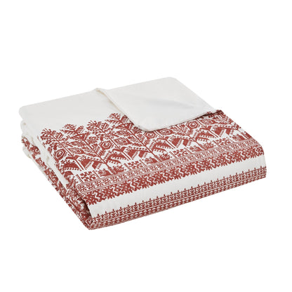 Parure de lit 3 pièces INK+IVY Mila en coton avec touffetage chenille