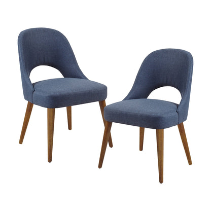 Chaises de salle à manger rembourrées INK IVY Nola avec dossier ajouré (lot de 2)