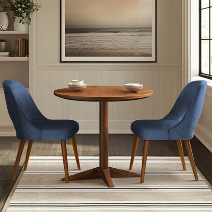 Chaises de salle à manger rembourrées INK IVY Nola avec dossier ajouré (lot de 2)