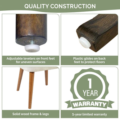 Chaises de salle à manger rembourrées INK IVY Nola avec dossier ajouré (lot de 2)