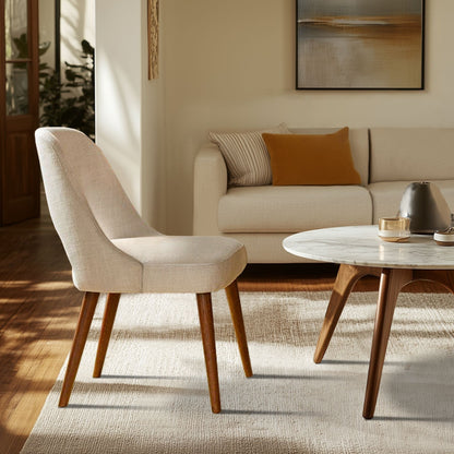 Chaises de salle à manger rembourrées INK IVY Nola avec dossier ajouré (lot de 2)