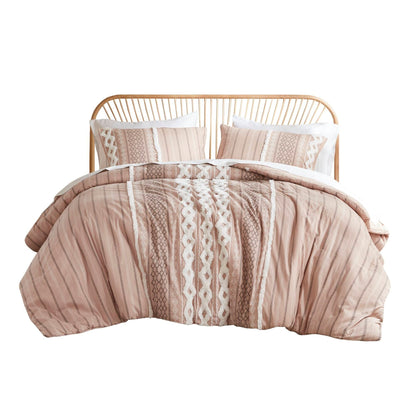 Ensemble de couette en coton imprimé INK+IVY Imani avec chenille