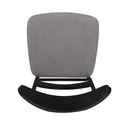 Chaise de salle à manger Abrielle en bois d'hévéa rembourrée de style milieu de siècle (lot de 2) par Christopher Knight Home