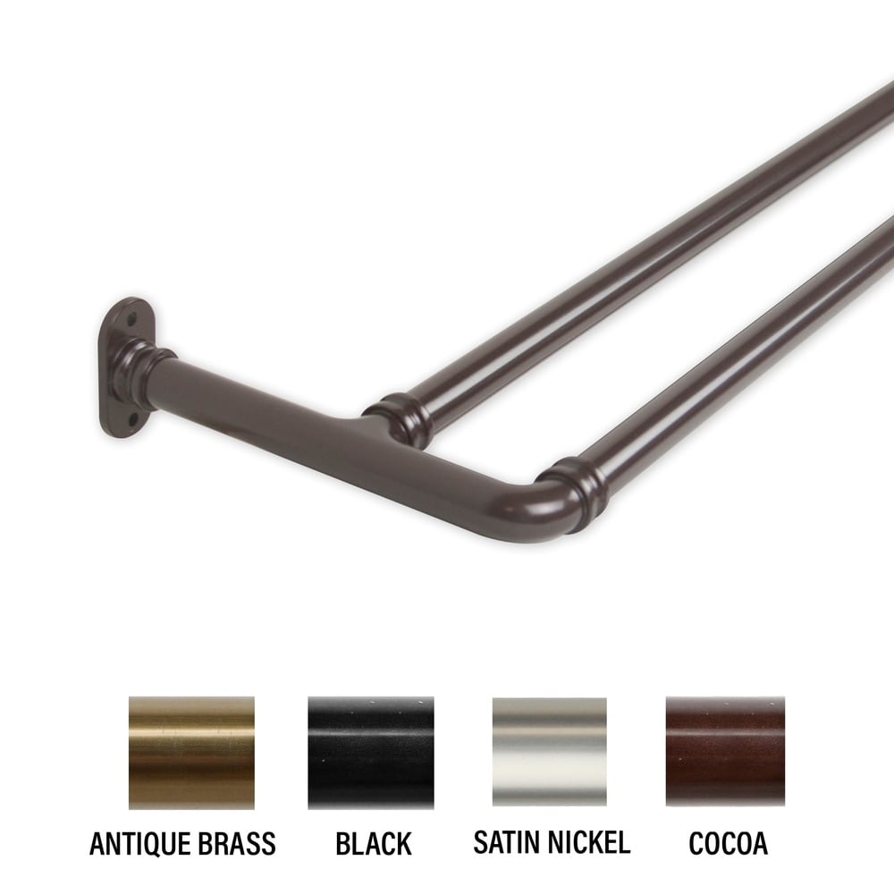 Tringle à rideaux occultante double InStyleDesign de 1,57 cm (0,62 pouce)