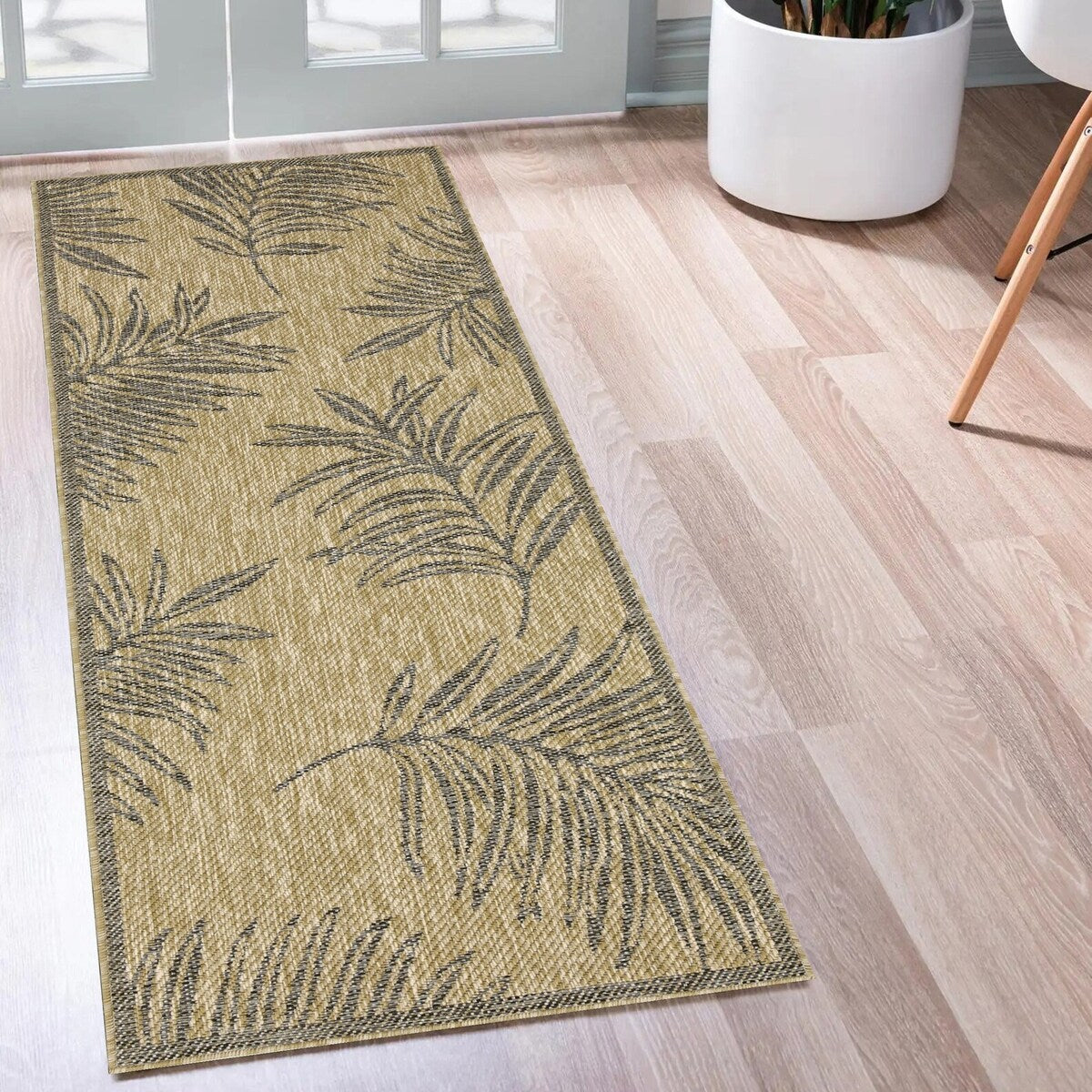 Tapis d'intérieur/extérieur / Passe-plat / Paillasson - Lavable en machine, résistant aux intempéries et aux UV - Imperméable - Liana