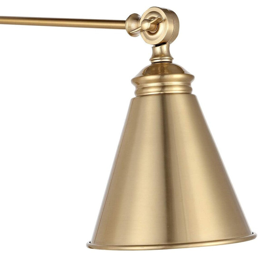 Applique murale industrielle WINGBO à bras articulé avec abat-jour en métal, lot de 2...