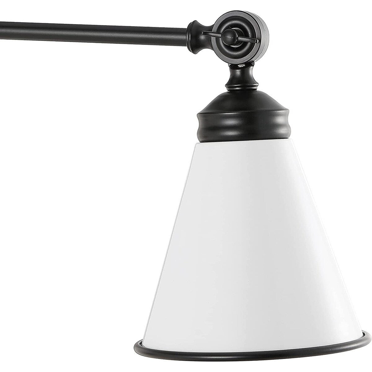 Applique murale industrielle WINGBO à bras articulé avec abat-jour en métal, lot de 2...