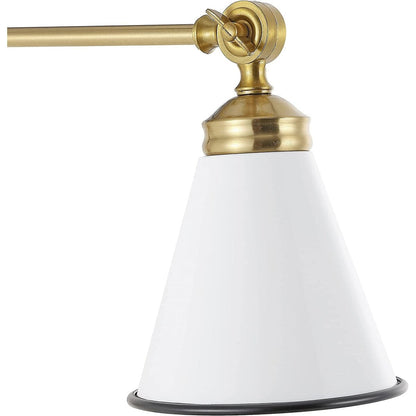 Applique murale industrielle WINGBO à bras articulé avec abat-jour en métal, lot de 2...