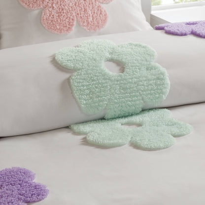 Parure de lit réversible en chenille tuftée Madeline Floral d'Intelligent Design Kids