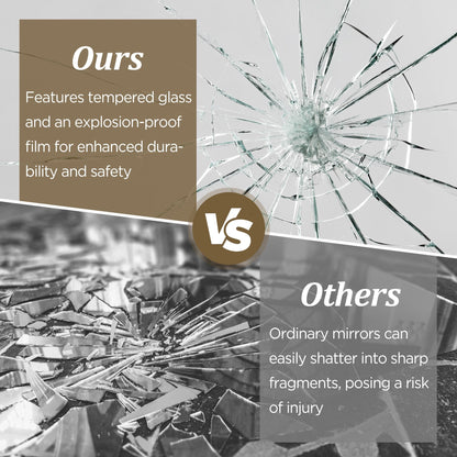 Miroir mural irrégulier Miroir mural décoratif asymétrique