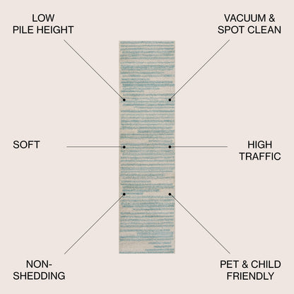 JONATHAN Y Tapis moderne à rayures berbères Aksil