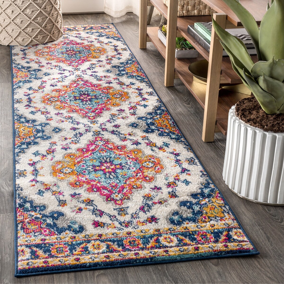 Tapis JONATHAN Y Inigo FLAIR Boho Vintage à médaillon