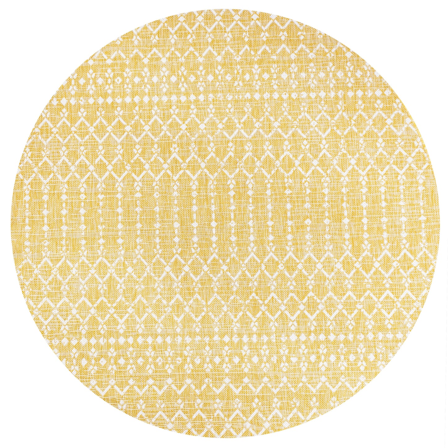 Tapis d'intérieur/extérieur JONATHAN Y Trebol à tissage géométrique texturé marocain