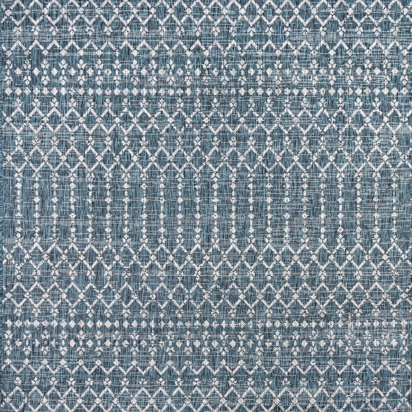 Tapis d'intérieur/extérieur JONATHAN Y Trebol à tissage géométrique texturé marocain