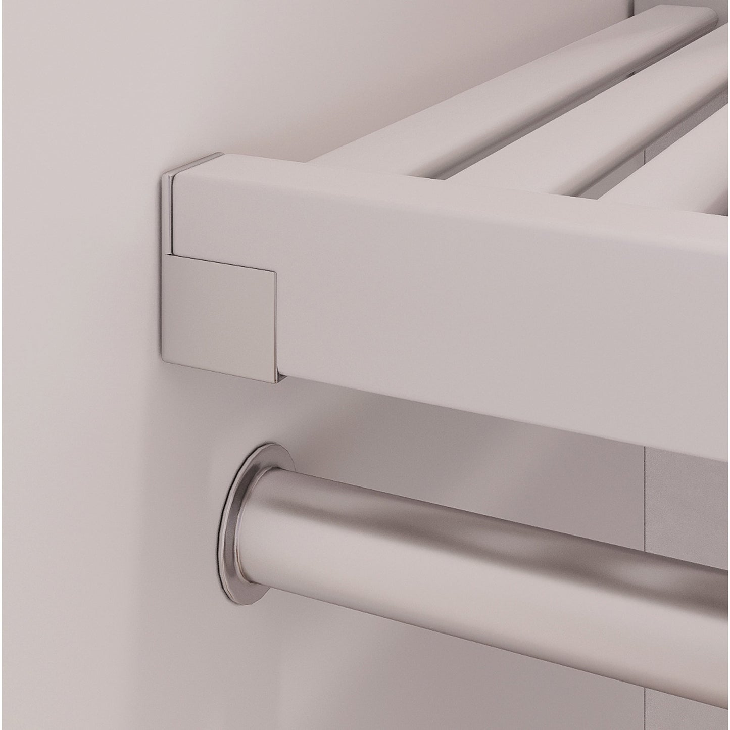 Système de placard John Louis Home en bois massif blanc