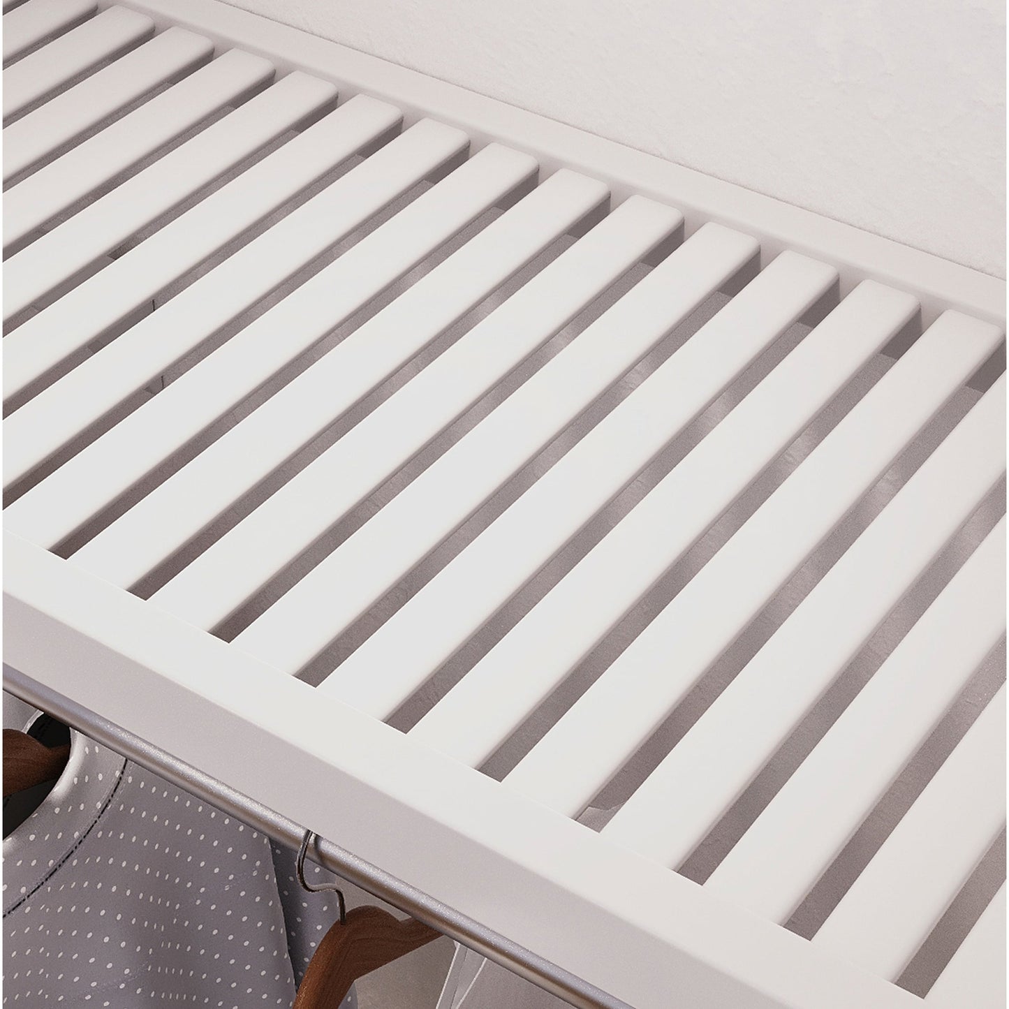 Système de placard John Louis Home en bois massif blanc