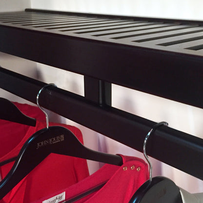 Système de rangement John Louis Home en bois massif, modèle Simplicity, couleur expresso