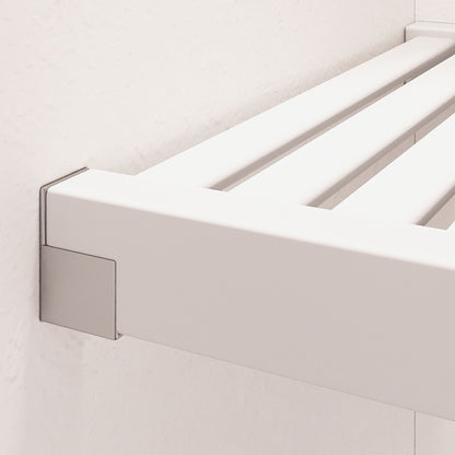 Système de placard John Louis Home en bois massif avec 3 tiroirs, blanc