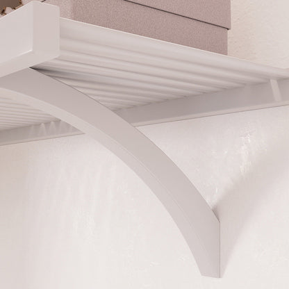 Système de placard John Louis Home en bois massif avec 3 tiroirs, blanc