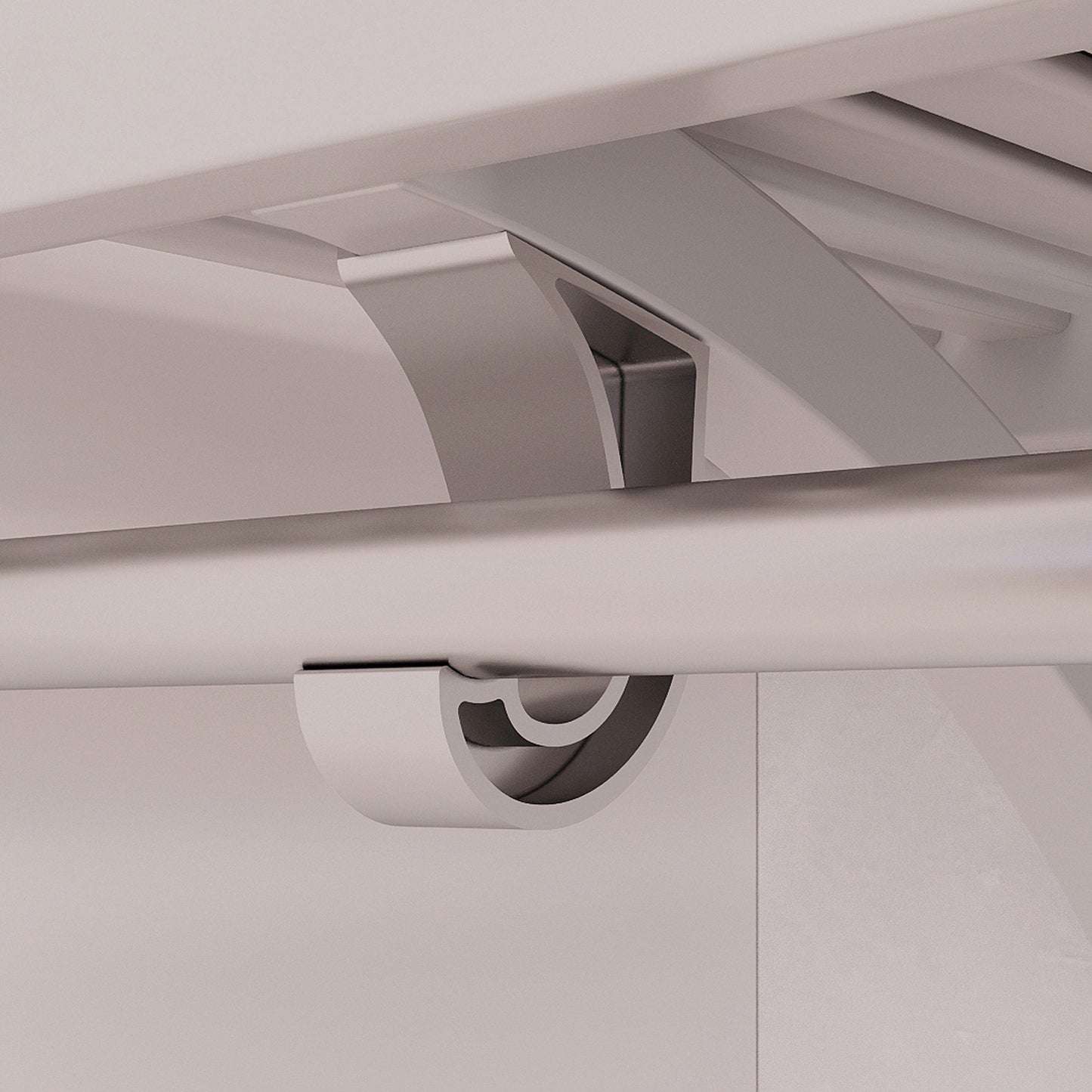 Système de placard John Louis Home en bois massif avec 3 tiroirs, blanc