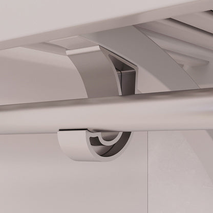 Système de placard John Louis Home en bois massif avec 3 tiroirs, blanc