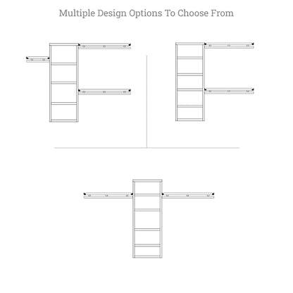 Système de rangement John Louis Home Simplicity en bois massif, érable miel