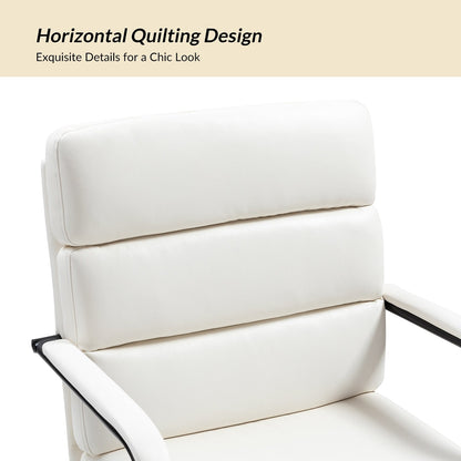 Fauteuil de bureau moderne Joseph en similicuir avec blocage et inclinaison centrale, par HULALA HOME