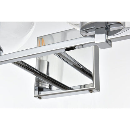 Applique murale Julian 1 lumière noire et transparente