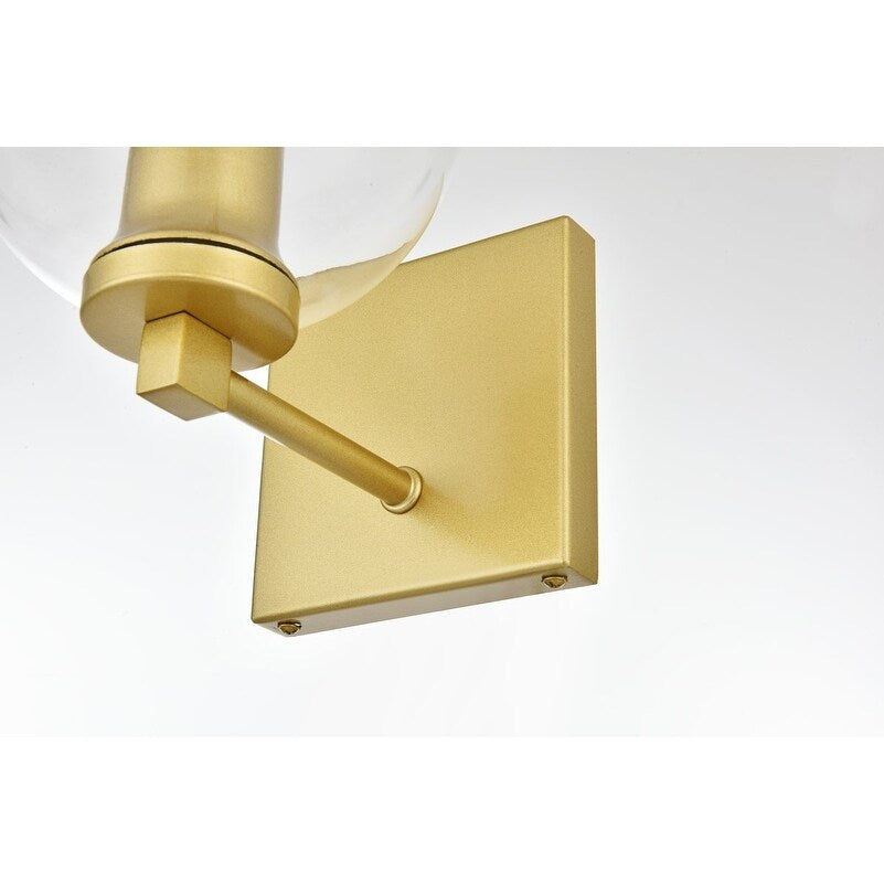 Applique murale Julian 1 lumière noire et transparente