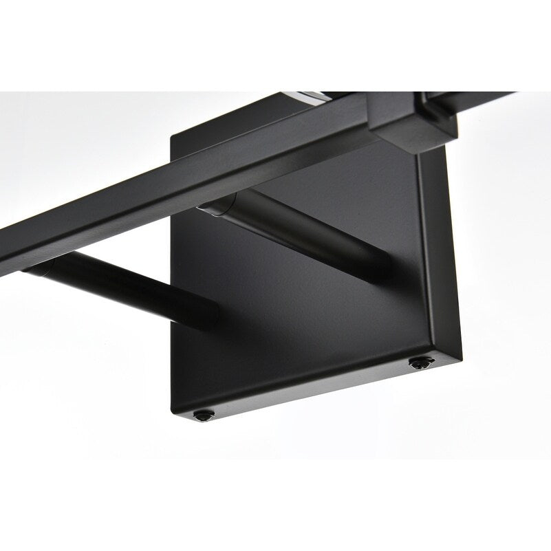 Applique murale Julian 1 lumière noire et transparente