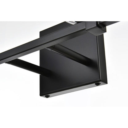 Applique murale Julian 1 lumière noire et transparente