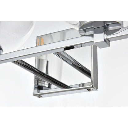 Applique murale Julian 1 lumière noire et transparente