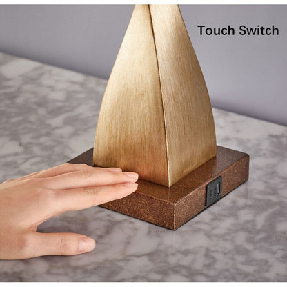 Lampe de table tactile KAWOTI 22'' avec ports USB et ampoules (lot de 2)