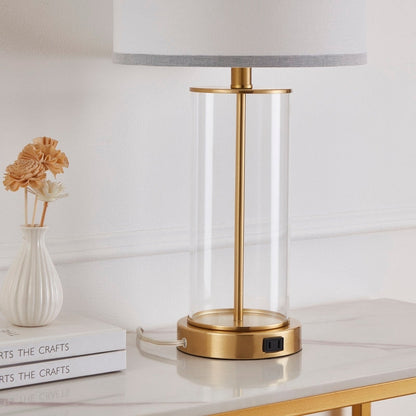 Lampe de table tactile KAWOTI 23,25 avec port USB et ampoules incluses