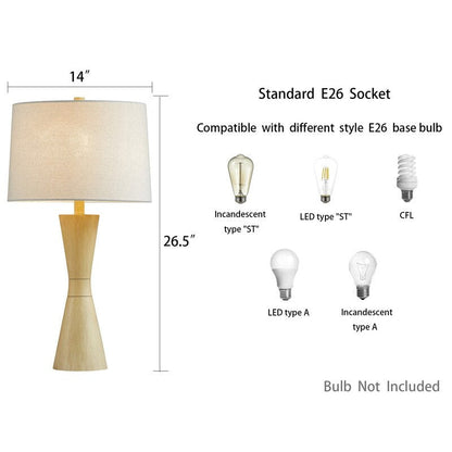 Ensemble de 2 lampes de table KAWOTI 27 à l'aspect vieilli