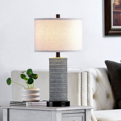 Lampes de table KAWOTI à commande tactile avec ports USB (lot de 2)