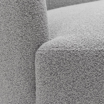 Causeuse 2 places rembourrée KINWELL Boucle avec oreillers