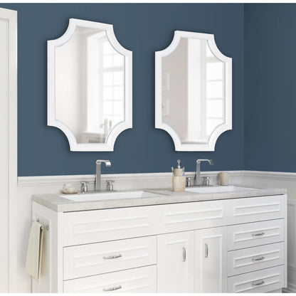 Miroir à cadre en bois festonné Kate et Laurel Hogan