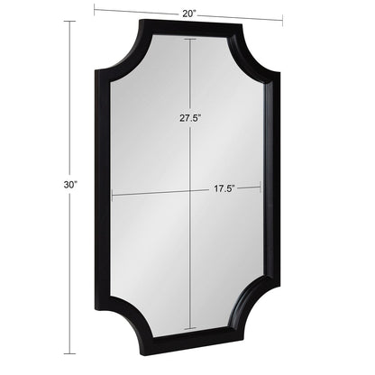 Miroir à cadre en bois festonné Kate et Laurel Hogan