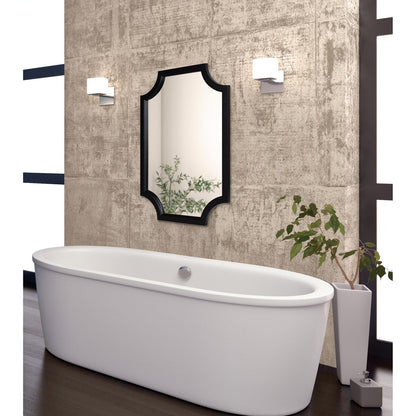 Miroir à cadre en bois festonné Kate et Laurel Hogan