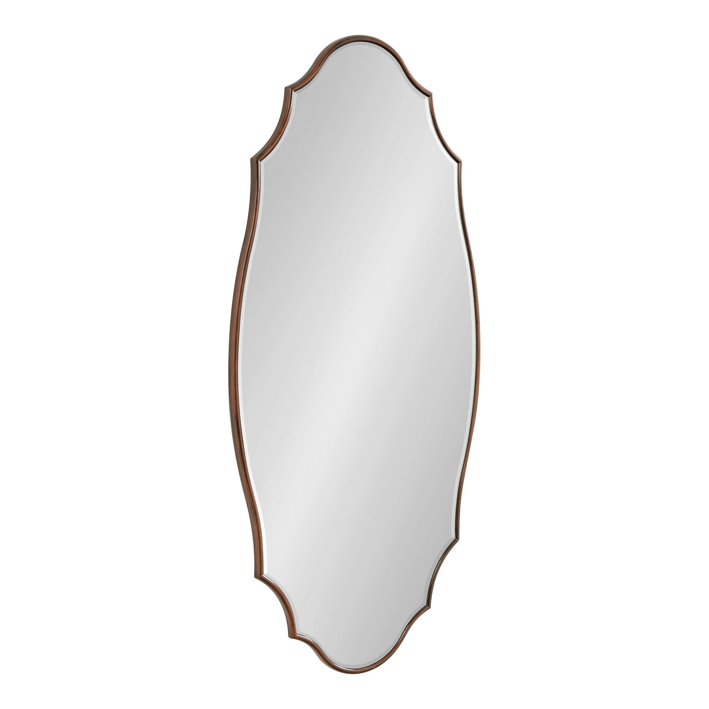 Miroir mural ovale festonné Kate and Laurel Leanna