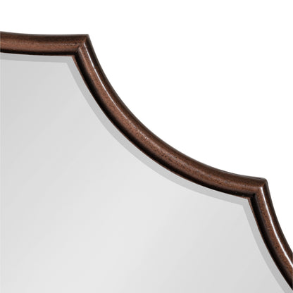 Miroir mural ovale festonné Kate and Laurel Leanna