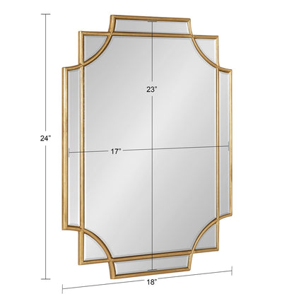 Miroir mural décoratif encadré traditionnel Kate and Laurel Minuette