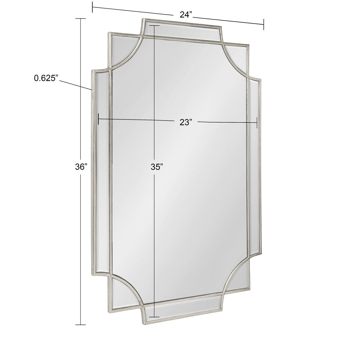 Miroir mural décoratif encadré traditionnel Kate and Laurel Minuette