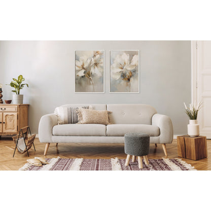 Toile abstraite botanique perlée Kate et Laurel Sylvie